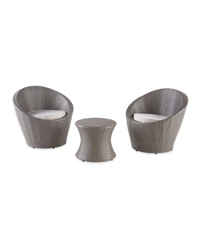 rattan egg chair set