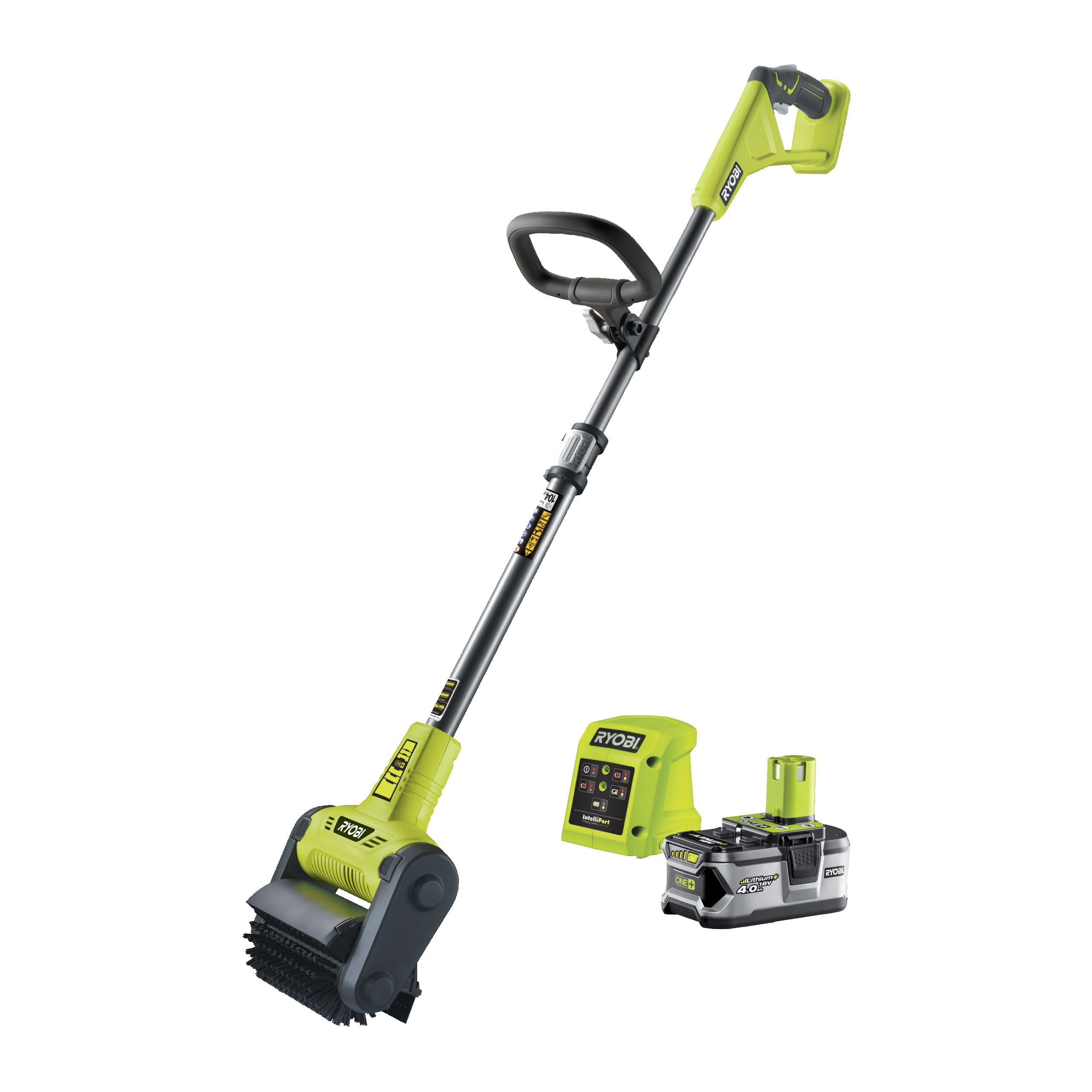 RYOBI 18V ONE+™ Cordless Patio Cleaner with Scrubbing Brush (1 x 4.0Ah