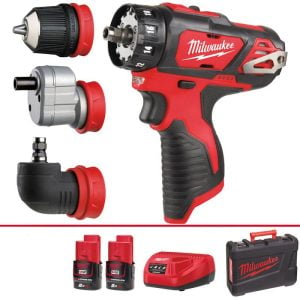MILWAUKEE M12BDDXKIT-202C M12 SUB COMPACT 4-IN-1 DRILL DRIVER