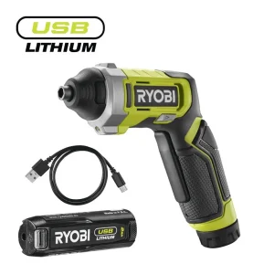 RYOBI 4V Cordless Screwdriver (1x 4V 2.0Ah) RSD4-120T