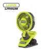 RYOBI 4V USB Lithium Cordless Clamp Fan (Bare Tool) RCF4-0