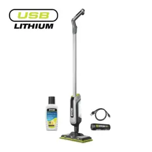 RYOBI 4V USB Lithium Cordless Powered Spray Mop Starter Kit (1 x 2.0Ah) RSM4-120G