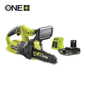 RYOBI 18V ONE+ Cordless 20cm Compact Chainsaw Starter Kit (1 x 2.5Ah) RY18CS20A-125