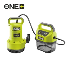 RYOBI18V ONE+ Cordless Submersible Pump (Bare Tool) RY18SPA-0