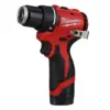 Milwaukee M12BLDDRC-202C 12V Sub Compact Drill Driver with 2 x 2.0Ah Batteries