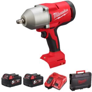Milwaukee M18BLHIWF12-502X M18 Brushless High-Torque 1/2" Impact Wrench with Friction Ring