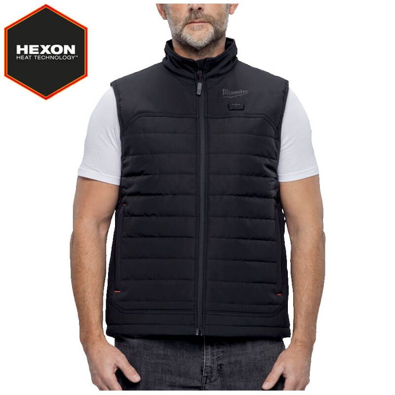 Milwaukee M12HPVBL3-0 (XXL) M12 2XL Black Hexon Heated Puffer Vest