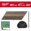 Milwaukee 90mm Bright Ring Shank 34° D-Head Framing Nails  4932492604