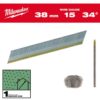 Milwaukee 38mm 15 Gauge Galvanised Brad Nails 4932492575