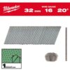 Milwaukee 32mm 16 Gauge Galvanised 20° Thin Head Brad Nails 4932492582
