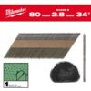 Milwaukee 80mm Bright Ring Shank 34° D-Head Framing Nails 4932492603