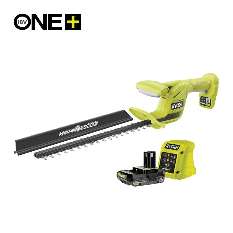 RYOBI 18V ONE+ Cordless 40cm Linear Hedge Trimmer Starter Kit (1 x 2.0Ah)