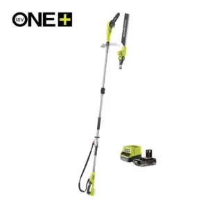 RYOBI 18V ONE+ EZ REACH 2in1 Cordless Telescopic Pole Hedge Trimmer & Saw (1 x 2.0Ah)