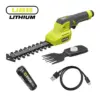 RYOBI 4V Cordless USB Lithium Topiary Trimmer & Shears (1 x 4V 2.0Ah)