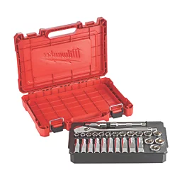Milwaukee 1/2" Drive Ratchet & Socket Set 28 Pieces 4932471864